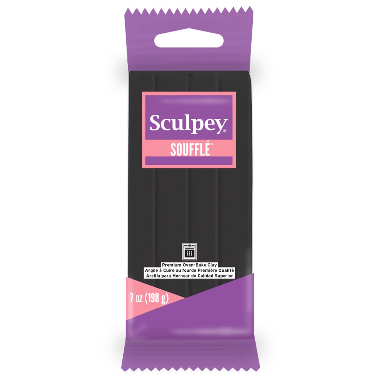 Sculpey Soufflé: Polymer Clay: Poppy Seed - 7oz Pack -Suede Finish, Lightweight Oven Bake Clay, Non-Toxic, Sculpting, Jewelry-Craft Projects, Supplies